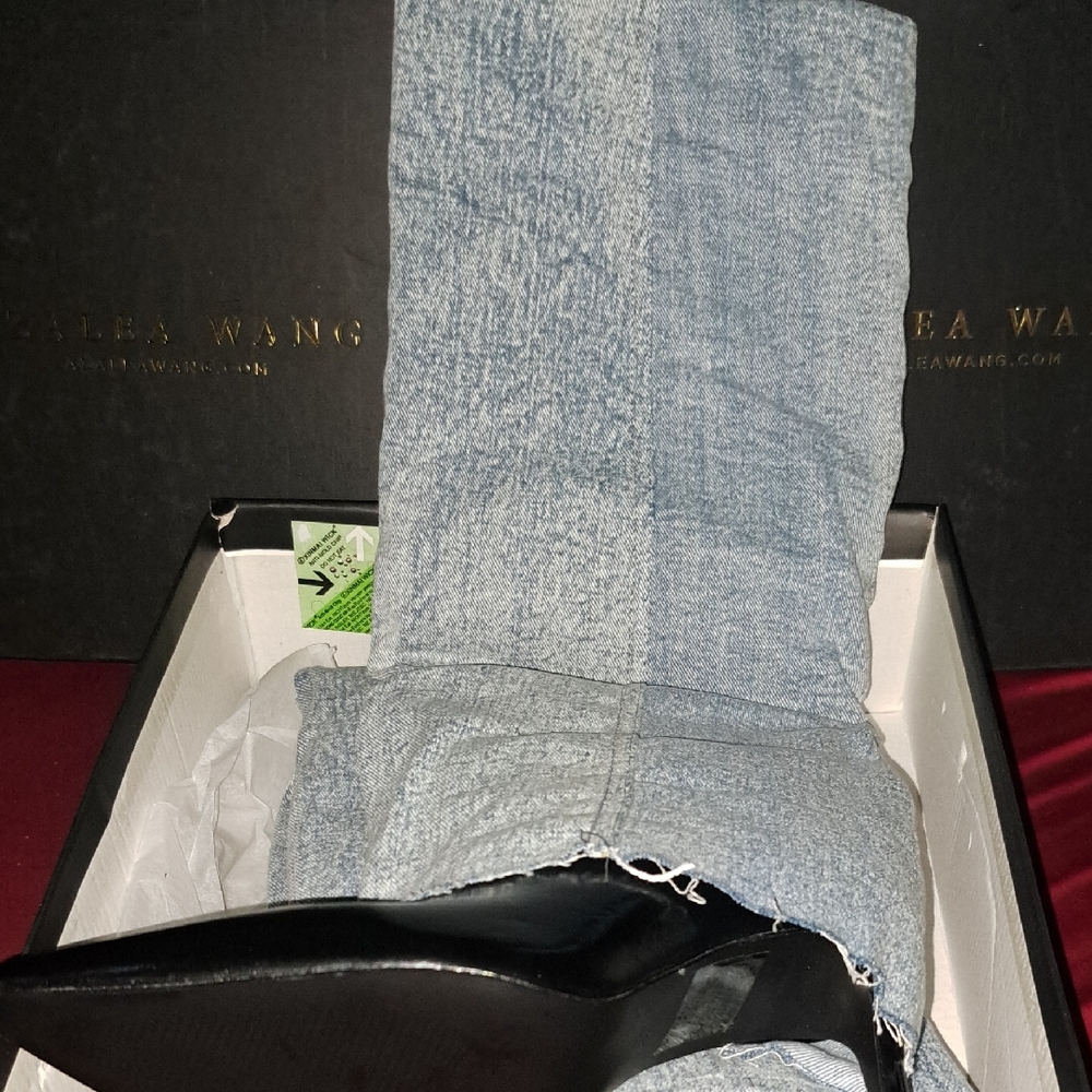 Stylish Denim Heeled Boots